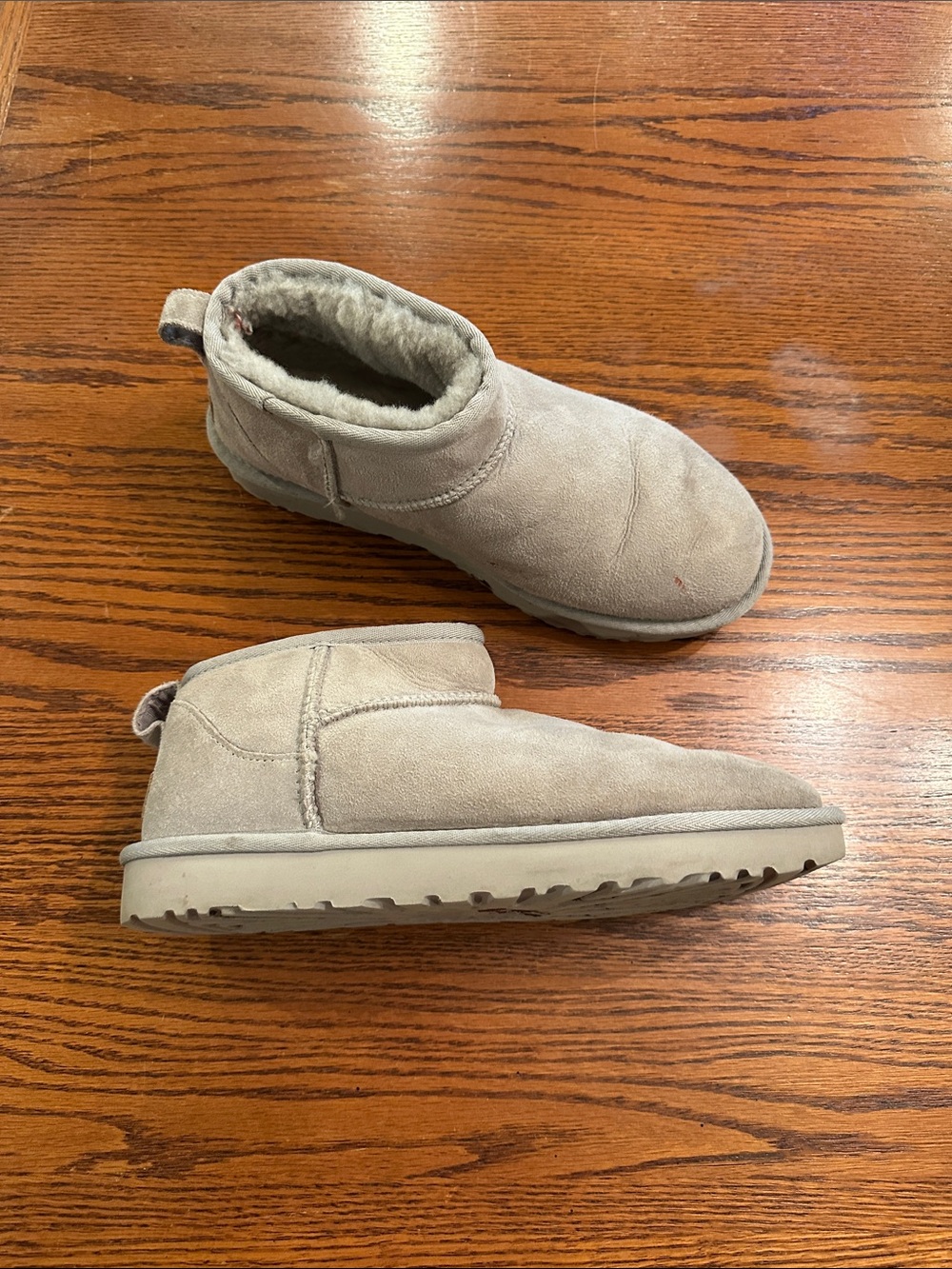 Women’s ankle gray UGG boots size 9